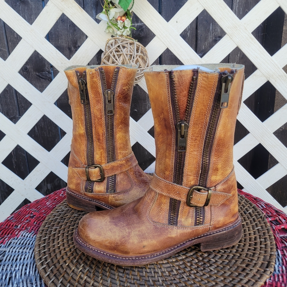 Bed Stu Tan Leather Boots